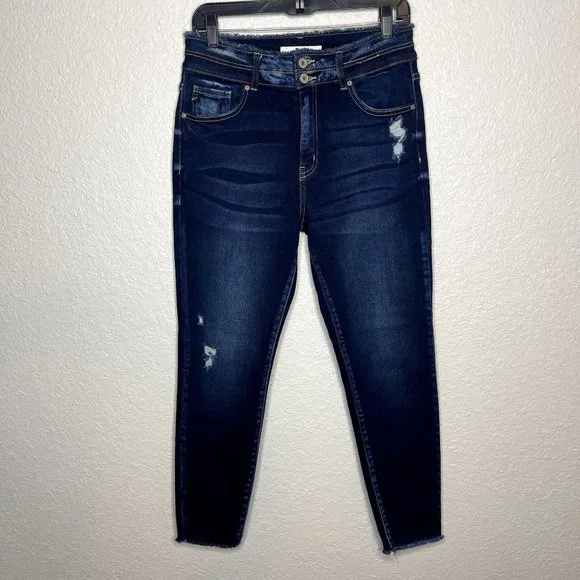 SOLD ON EBAY KanCan Danica High Rise Ankle Skinny Jeans Size 11 - Picture 3 of 12